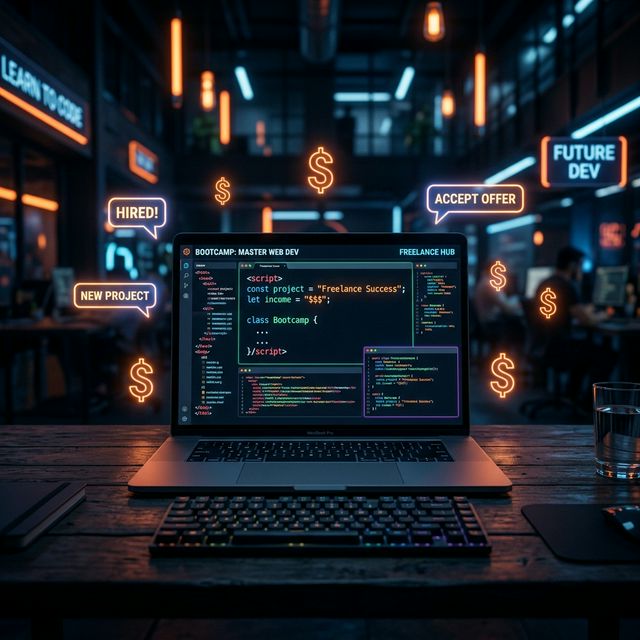 Vibe coding background with dollar signs